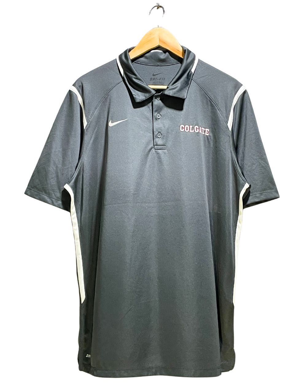 Nike Gray Sport Polo T Shirt For Men Large | Preloved Labels