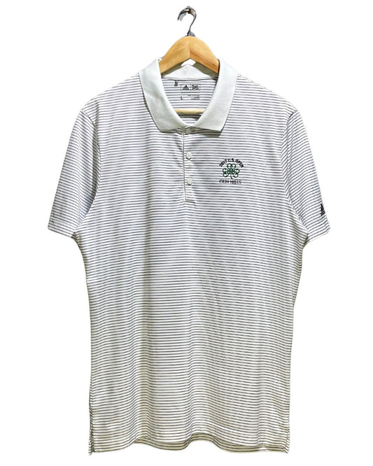 Adidas White Sport Polo T Shirt For Men Large | Preloved Labels