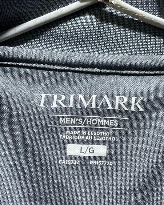 Trimark Gray Sport Polo T Shirt For Men L | Preloved Labels