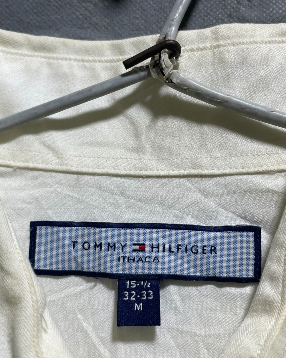 Tommy Hilfiger White Cotton Shirt For Men M | Preloved Labels