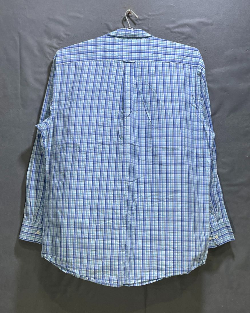 Izod Blue Cotton Shirt For Men X Large | Preloved Labels