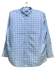 Izod Blue Cotton Shirt For Men X Large | Preloved Labels