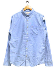 Hollister Blue Cotton Shirt For Men M
