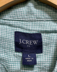 J. Crew Green Cotton Shirt For Men Large
