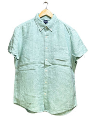 J. Crew Green Cotton Shirt For Men Large