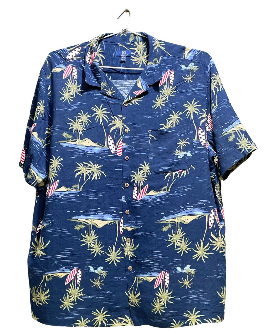 George Blue Cotton Shirt For Men XX Large | Preloved Labels