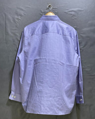 Kenneth Cole Blue Cotton Shirt For Men Large