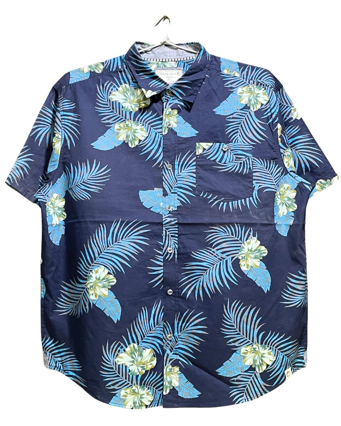 Free Planet Blue Cotton Shirt For Men XX Large | Preloved Labels