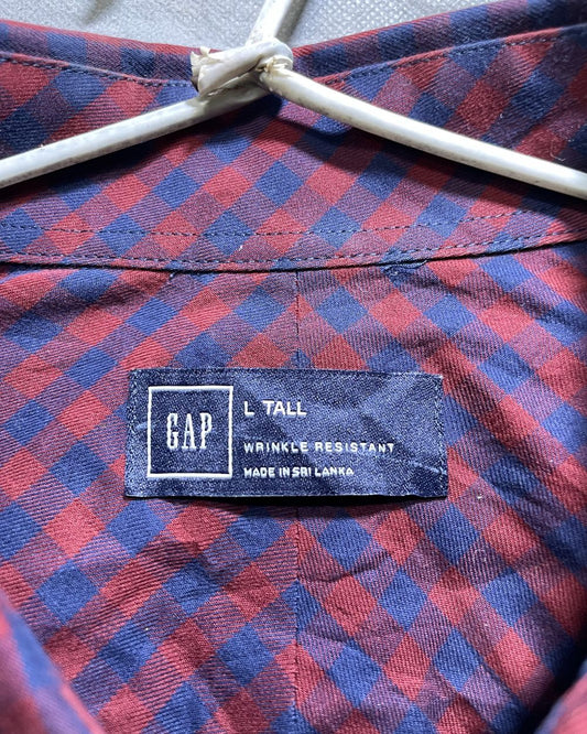 Gap Red Cotton Shirt For Men Large | Preloved Labels
