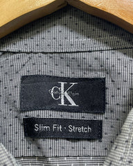 Calvin Klein Gray Cotton Shirt For Men Large | Preloved Labels