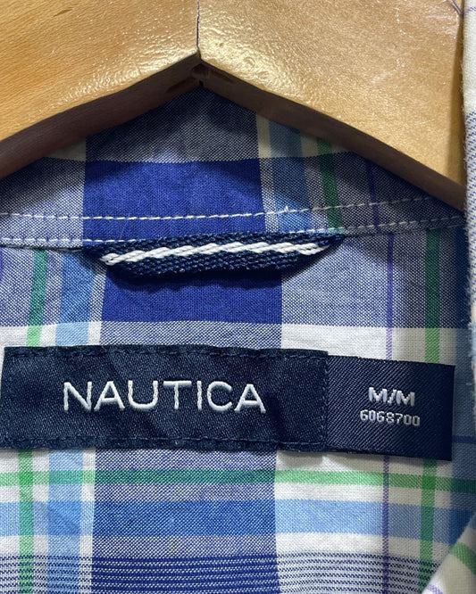 Nautica Blue Cotton Shirt For Men M | Preloved Labels