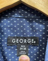George Blue Cotton Shirt For Men M | Preloved Labels