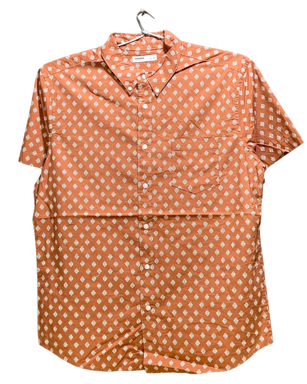 Sonoma Brown Cotton Shirt For Men Large | Preloved Labels