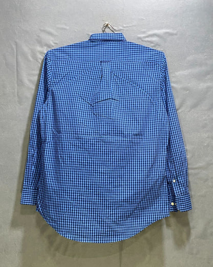 Izod Blue Cotton Shirt For Men M | Preloved Labels