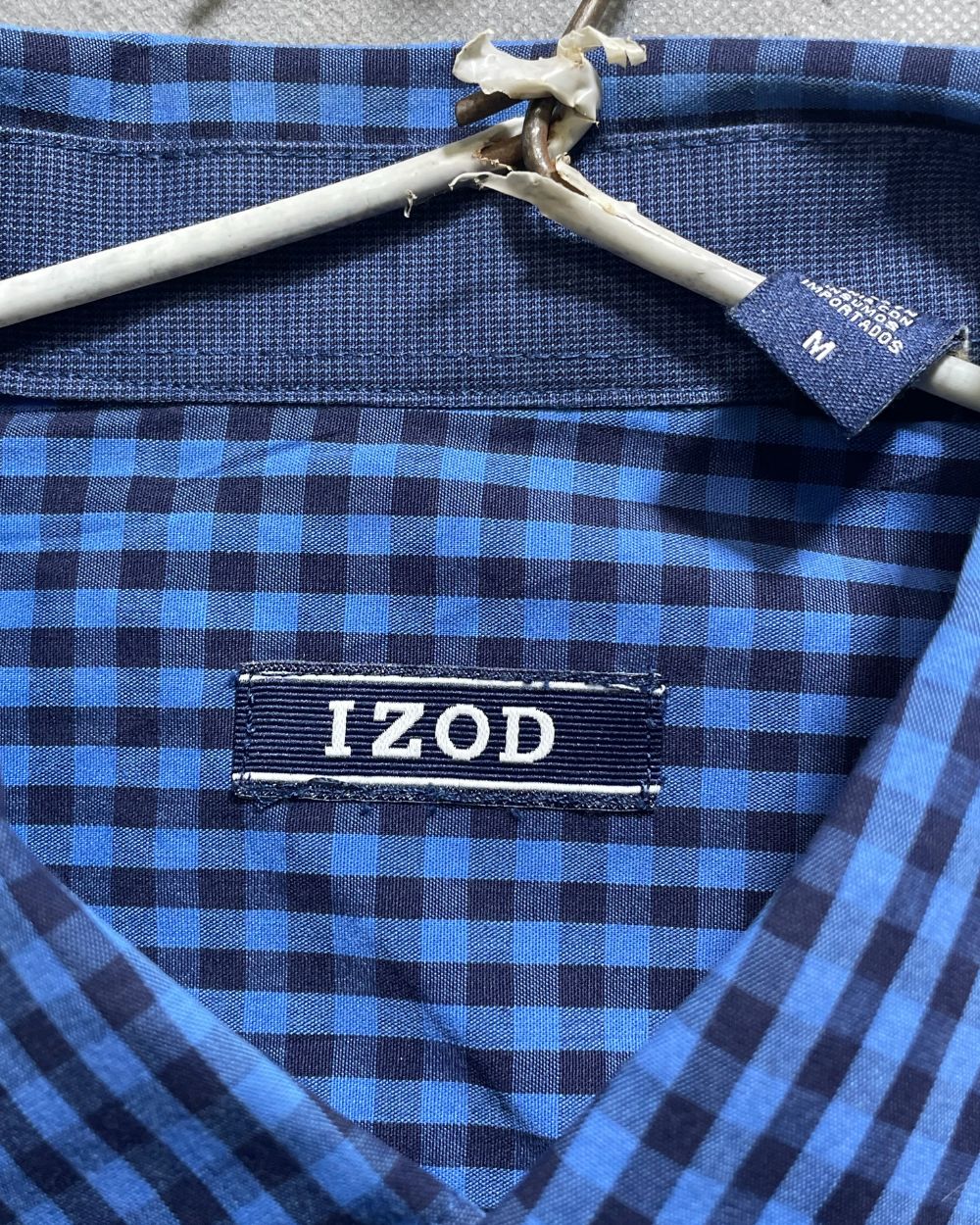 Izod Blue Cotton Shirt For Men M | Preloved Labels