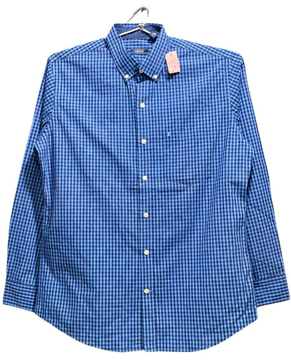 Izod Blue Cotton Shirt For Men M | Preloved Labels
