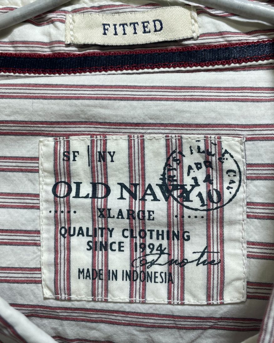 Old Navy White Cotton Shirt For Men X Large | Preloved Labels