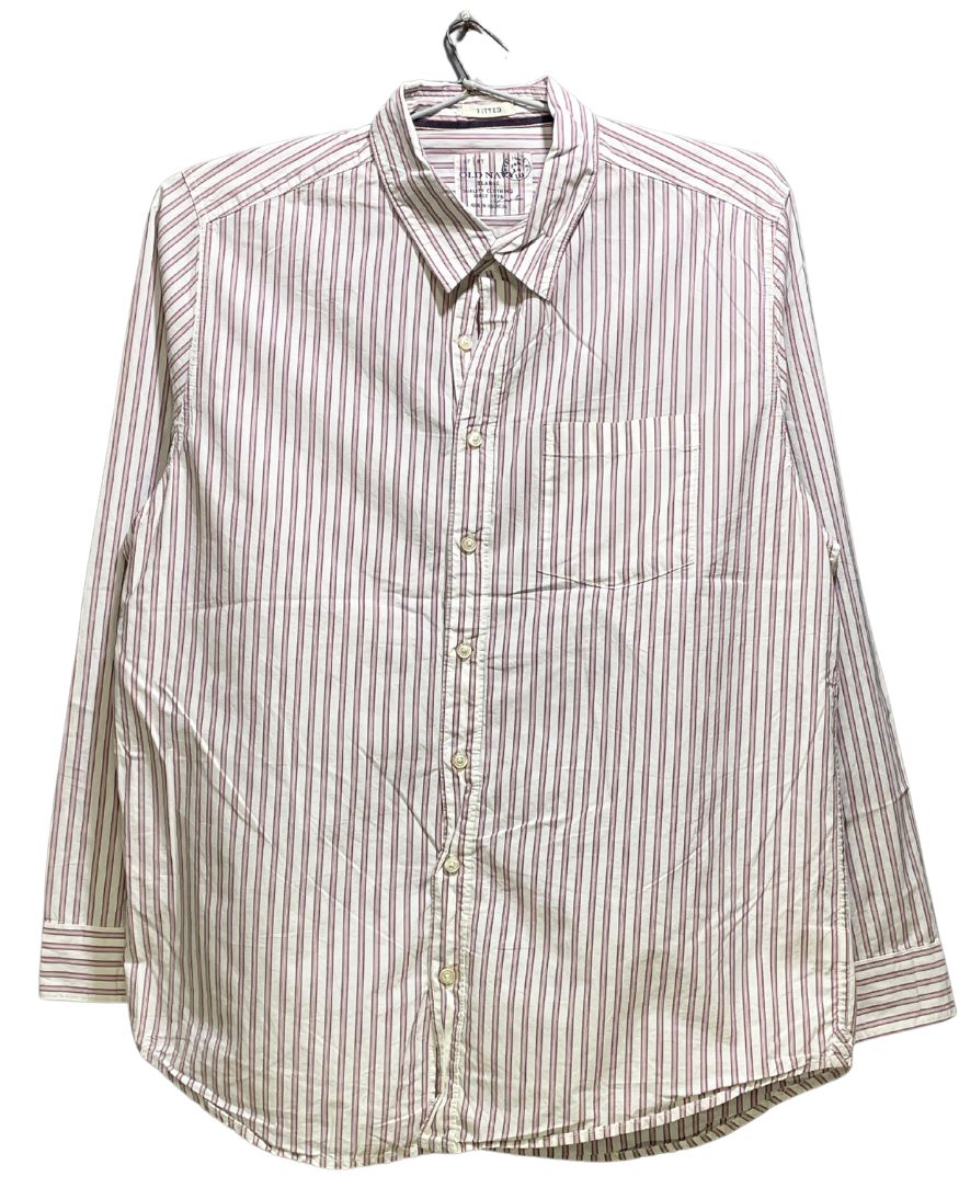 Old Navy White Cotton Shirt For Men X Large | Preloved Labels