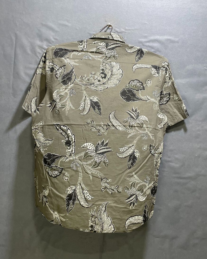 H&M Gray Cotton Shirt For Men Large | Preloved Labels
