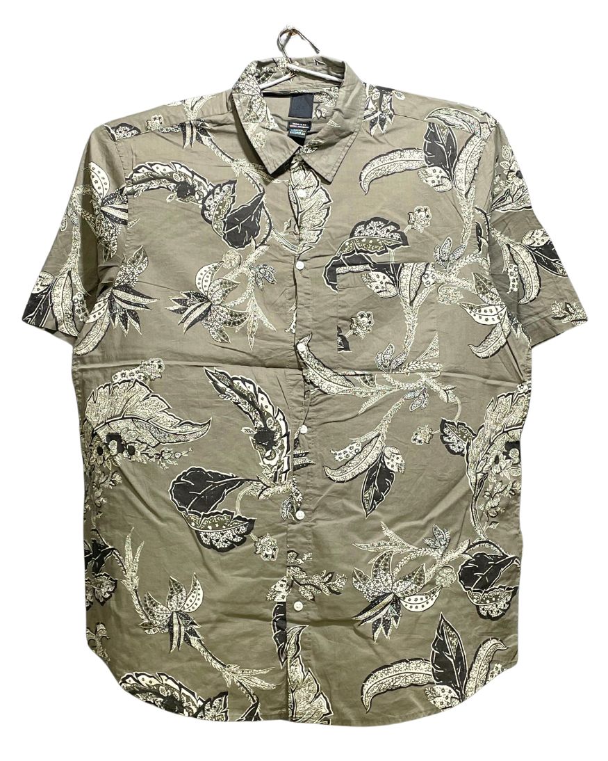 H&M Gray Cotton Shirt For Men Large | Preloved Labels
