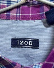 Izod Purple Cotton Shirt For Men M | Preloved Labels