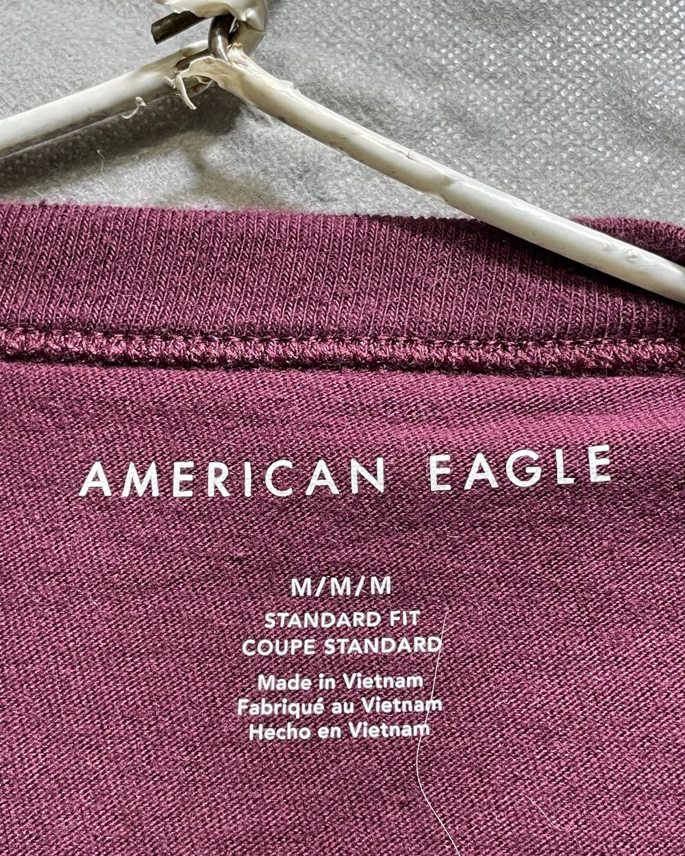 American Eagle Maroon T Shirt For Men M | Preloved Labels