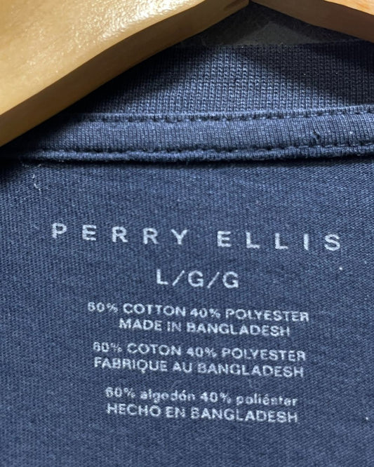 Perry Ellis Blue T Shirt For Men L | Preloved Labels