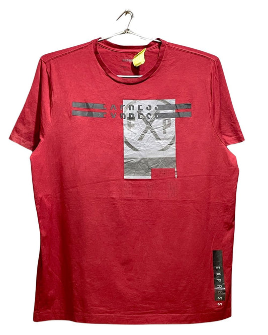 Express Maroon T Shirt For Men XL | Preloved Labels