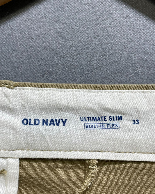 Old Navy Khaki Cotton Short For Men M | Preloved Labels