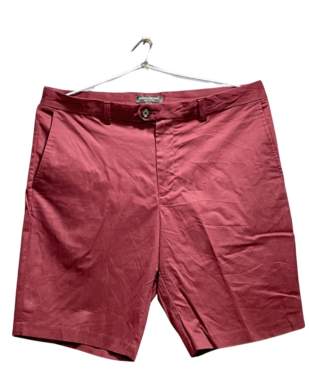 Banana Republic Maroon Cotton Short For Men XL | Preloved Labels