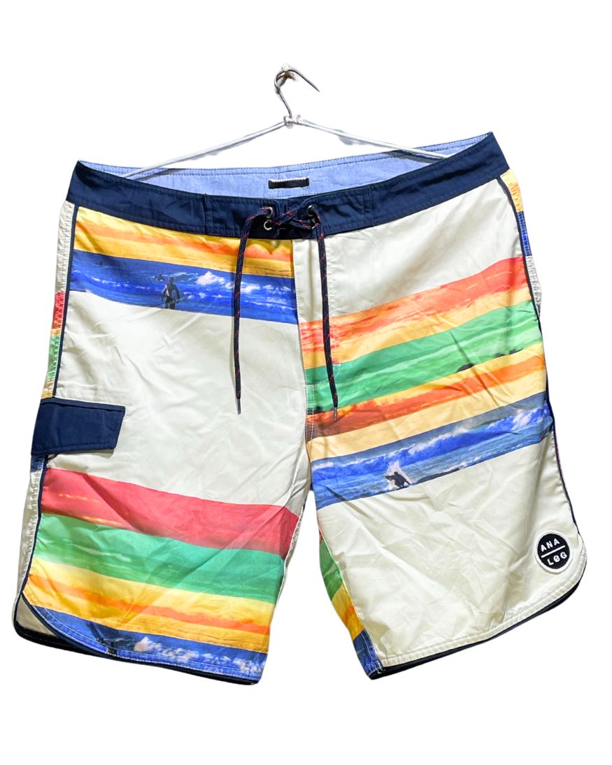 Analog Multi Parachute Short For Men L | Preloved Labels