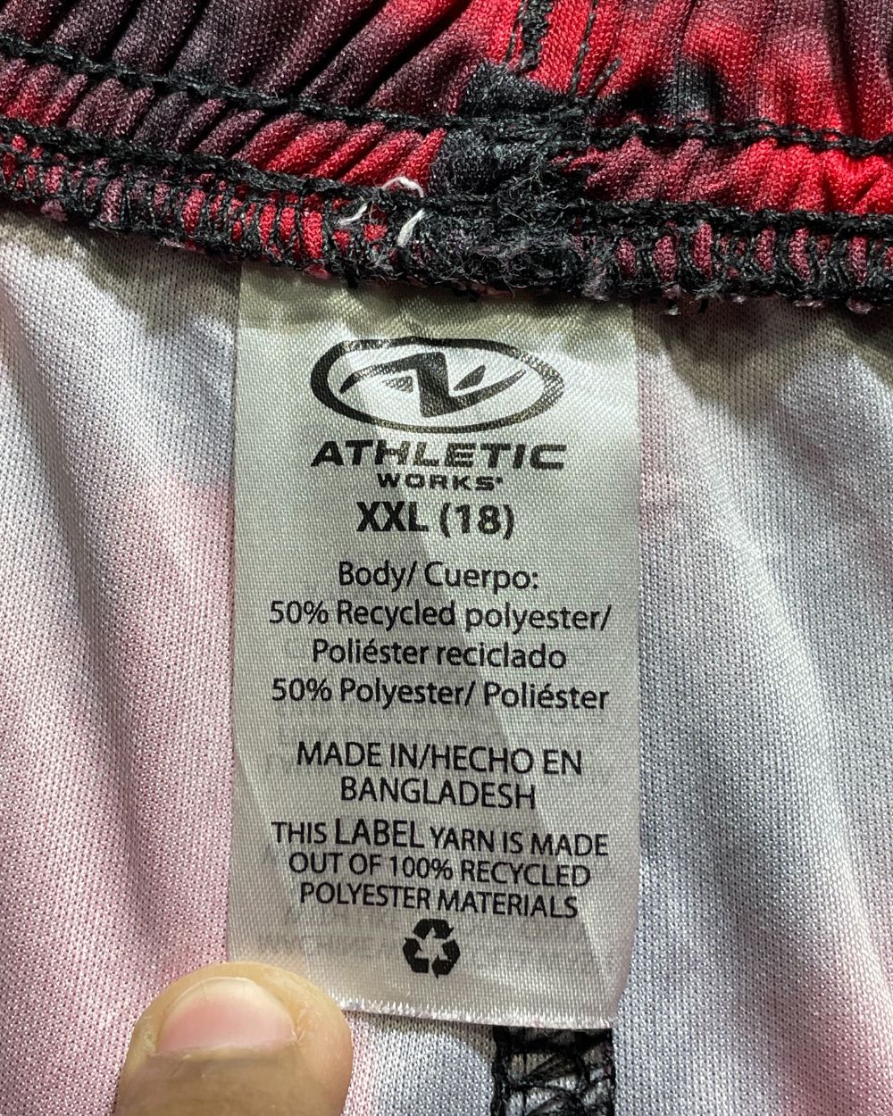 Athletics Works Red Sport Short For Men XXL | Preloved Labels