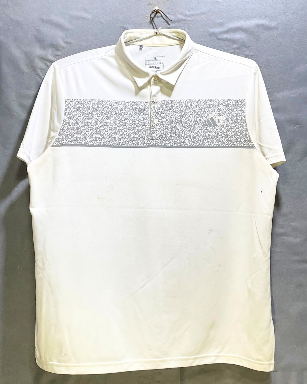 Adidas White Sport Polo T Shirt For Men X Large | Preloved Labels