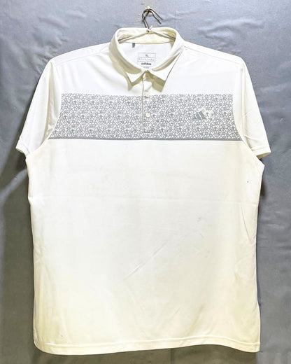 Adidas White Sport Polo T Shirt For Men X Large | Preloved Labels