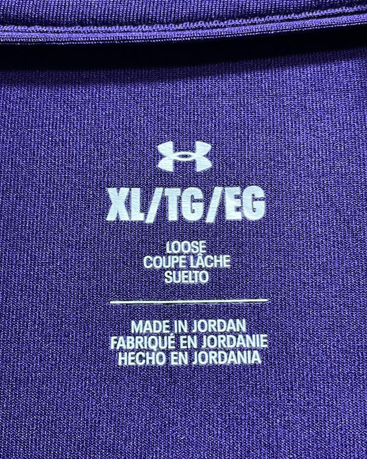 Under Armour Purple Sport Polo T Shirt For Men X Large | Preloved Labels