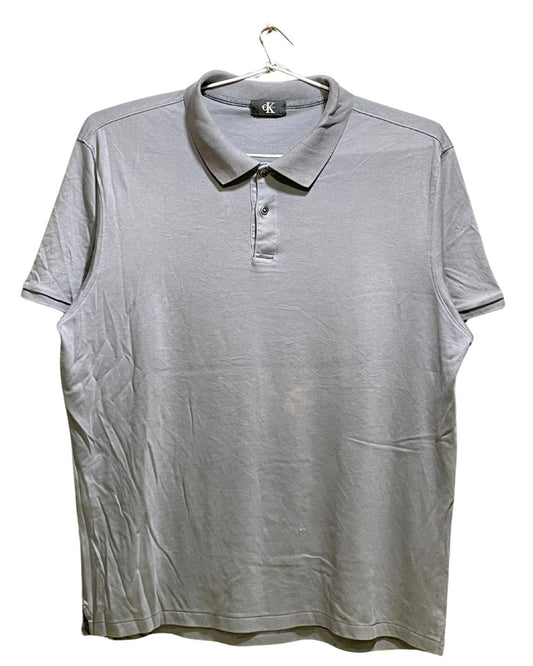 Calvin Klein Gray Sport Polo T Shirt For Men X Large | Preloved Labels