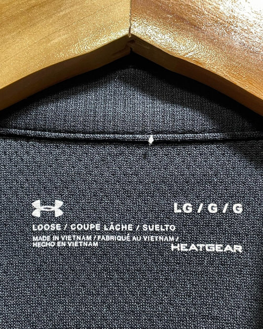 Under Armour Black Sport Polo T Shirt For Men Large | Preloved Labels