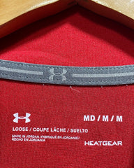Under Armour Red Sport Polo T Shirt For Men M | Preloved Labels