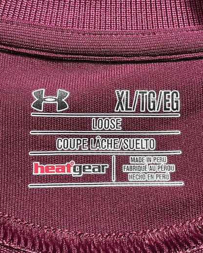 Under Armour Maroon Sport Polo T Shirt For Men X Large | Preloved Labels