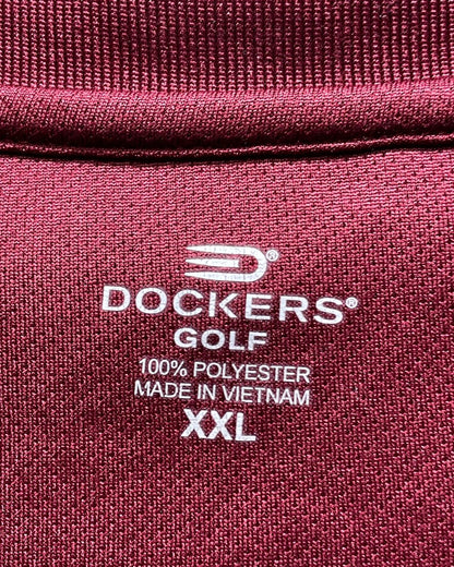 Dockers Maroon Sport Polo T Shirt For Men XL | Preloved Labels