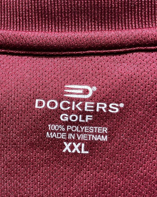 Dockers Maroon Sport Polo T Shirt For Men XL | Preloved Labels
