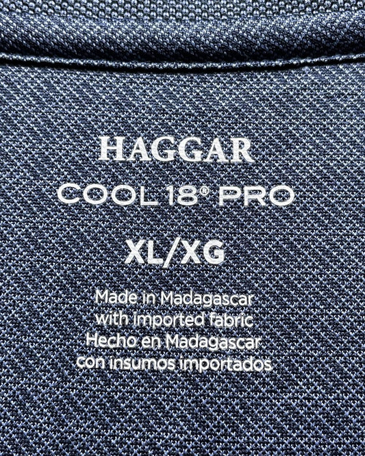 Haggar Blue Sport Polo T Shirt For Men XL | Preloved Labels