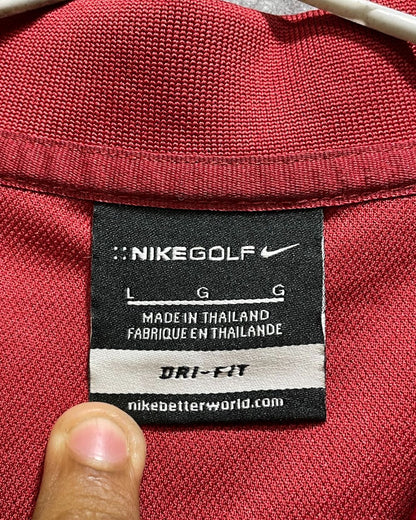 Nike Maroon Sport Polo T Shirt For Men L | Preloved Labels