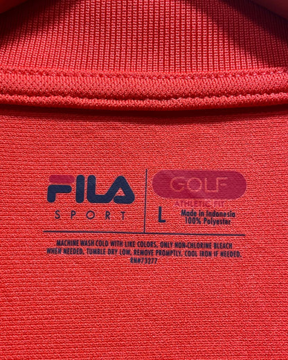 Fila Orange Sport Polo T Shirt For Men L | Preloved Labels