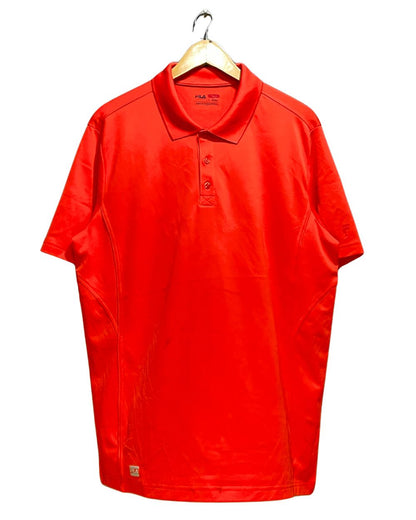 Fila Orange Sport Polo T Shirt For Men L | Preloved Labels