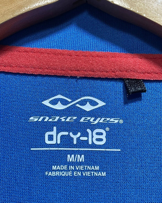 Snake Eyes Blue Sport Polo T Shirt For Men M | Preloved Labels