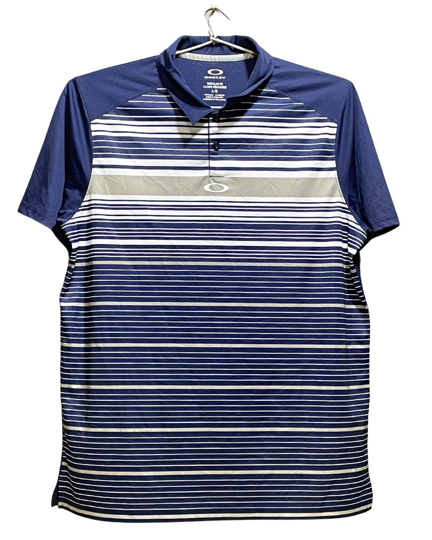 Oakley Blue Sport Polo T Shirt For Men L | Preloved Labels