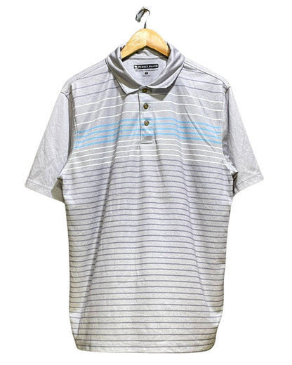 Pebble Beach Gray Sport Polo T Shirt For Men L | Preloved Labels