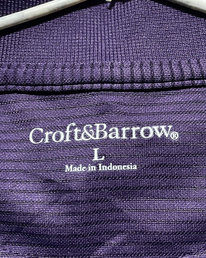 Croft & Barrow Purple Sport Polo T Shirt For Men L | Preloved Labels