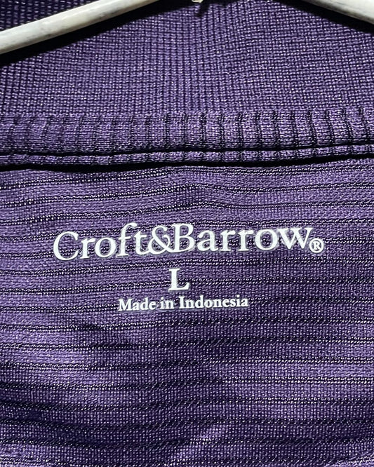 Croft & Barrow Purple Sport Polo T Shirt For Men L | Preloved Labels